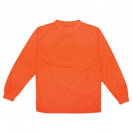 Kishigo 9123 Microfiber Long Sleeve T-Shirt - Orange