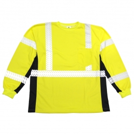 Kishigo F406 Black Series FR Long Sleeve T-Shirt - Yellow/Lime