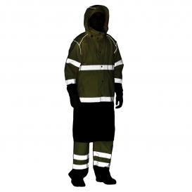 Kishigo RWJ108 Brilliant Series Long Raincoat - Yellow/Lime