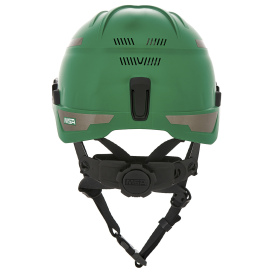 MSA 10194786 V-Gard H1 Trivent Safety Helmet - Fas-Trac Suspension - Green