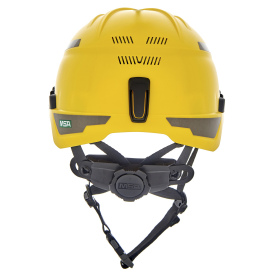 MSA 10194787 V-Gard H1 Trivent Safety Helmet - Fas-Trac Suspension - Yellow