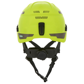MSA 10194788 V-Gard H1 Trivent Safety Helmet - Fas-Trac Suspension - Hi-Viz Yellow/Green