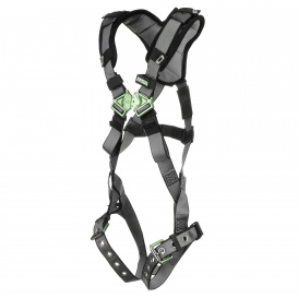 MSA 10194889 V-FIT Standard Full Body Harness - Leg & Chest Tongue Buckles w/ Shoulder Pads