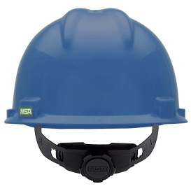 MSA 475359 V-Gard Cap Style Hard Hat - Fas-Trac III Suspension - Blue