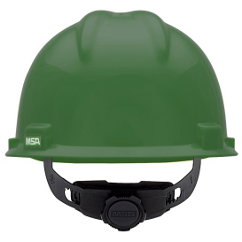 MSA 475362 V-Gard Cap Style Hard Hat - Fas-Trac III Suspension - Green