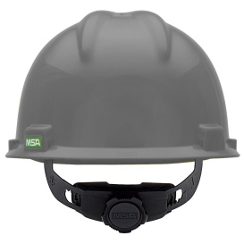 MSA 475364 V-Gard Cap Style Hard Hat - Fas-Trac III Suspension - Gray