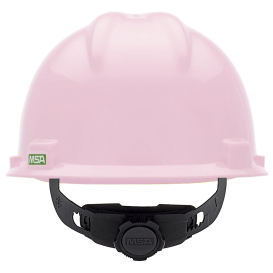 MSA 495862 V-Gard Cap Style Hard Hat - Fas-Trac III Suspension - Pink