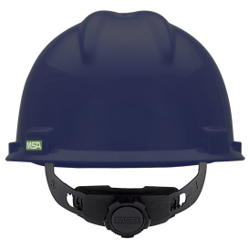MSA 802972 V-Gard Cap Style Hard Hat - Fas-Trac III Suspension - Dark Blue
