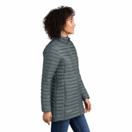 Eddie Bauer EB515 Ladies Packable Quilted Full-Zip - Metal Grey