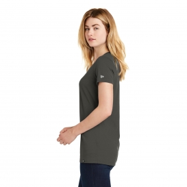New Era LNEA101 Ladies Heritage Blend V-Neck Tee - Graphite