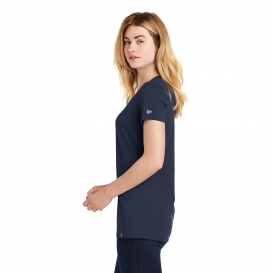 New Era LNEA101 Ladies Heritage Blend V-Neck Tee - True Navy