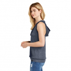 New Era LNEA106 Ladies Heritage Blend Hoodie Tank - True Navy Twist/True Navy