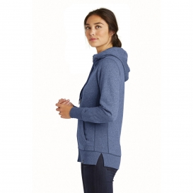 New Era LNEA502 Ladies French Terry Full-Zip Hoodie - Dark Royal Twist