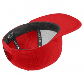 New Era NE404 Original Fit Diamond Era Flat Bill Snapback Cap - Scarlet