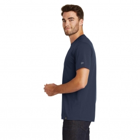New Era NEA100 Heritage Blend Crew Tee - True Navy