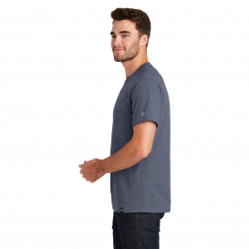 New Era NEA100 Heritage Blend Crew Tee - True Navy Heather
