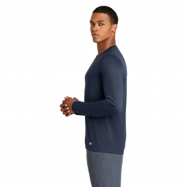 New Era NEA201 Series Performance Long Sleeve Crew Tee - True Navy
