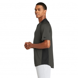 New Era NEA221 Diamond Era 2-Button Jersey - Graphite/Black