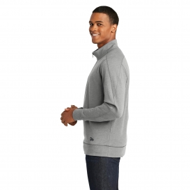 New Era NEA512 Tri-Blend Fleece 1/4-Zip Pullover - Shadow Grey Heather