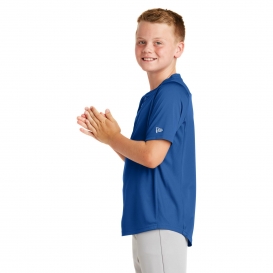 New Era YNEA221 Youth Diamond Era 2-Button Jersey - Royal