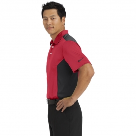 Nike 632418 Dri-FIT Engineered Mesh Polo - Gym Red/Black