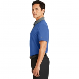 Nike 779798 Dri-FIT Heather Pique Modern Fit Polo - Blue Heather