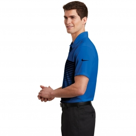 Nike NKAA1855 Dri-FIT Chest Stripe Polo - Game Royal/Black