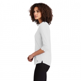 OGIO LOG104 Ladies Jewel Henley - Bright White