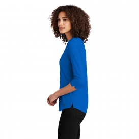 OGIO LOG104 Ladies Jewel Henley - Electric Blue