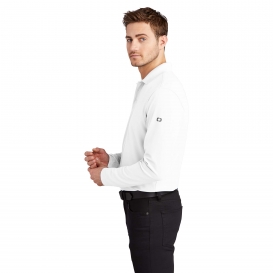 OGIO OG105 Caliber 2.0 Long Sleeve Polo - Bright White