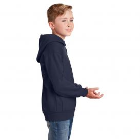 Hanes P470 Youth ComfortBlend EcoSmart Pullover Hooded Sweatshirt - Navy