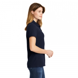 Port & Company LKP1500 Ladies Combed Ring Spun Pique Polo - Deep Navy