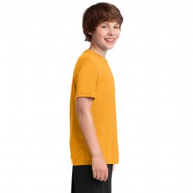 Port & Company PC380Y Youth Performance Tee - Gold