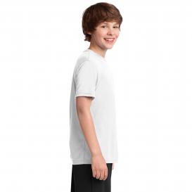 Port & Company PC380Y Youth Performance Tee - White | Full Source
