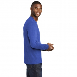 Port & Company PC455LS Long Sleeve Fan Favorite Blend Tee - True Royal Heather