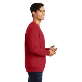 Port & Company PC850 Fan Favorite Fleece Crewneck Sweatshirt - Team Cardinal