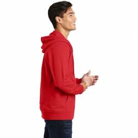 Port & Company PC850ZH Fan Favorite Fleece Full-Zip Hooded Sweatshirt - Bright Red