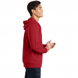 Port & Company PC850ZH Fan Favorite Fleece Full-Zip Hooded Sweatshirt - Team Cardinal