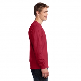 Port & Company PC54LS Long Sleeve Core Cotton Tee - Red | Full Source