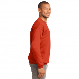 Port & Company PC90 Essential Fleece Crewneck Sweatshirt - Orange