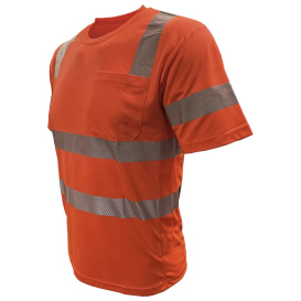 Reflective Apparel 104CMPS Type R Class 3 EcoChill Short Sleeve Safety Shirt - Orange