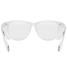 Bouton 250-170-0122 Commuter Bifocal Auto Focus Readers Safety Glasses - Clear Frame - Clear Anti-fog Lens