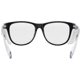 Bouton 250-170-5122 Bifocal Commuter Auto Focus Readers Safety Glasses - Black Frame - Clear Anti-fog Lens