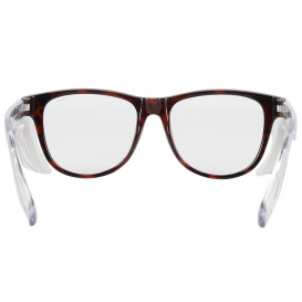 Bouton 250-170-8122 Commuter Bifocal Auto Focus Readers Safety Glasses - Tortoise Shell Frame - Clear Anti-fog Lens