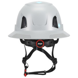 PIP 280-HP1491R-FB Traverse ANSI Type II Full Brim Safety Helmet - Gray