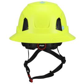 PIP 280-HP1491R-FB Traverse ANSI Type II Full Brim Safety Helmet - Hi-Vis Yellow