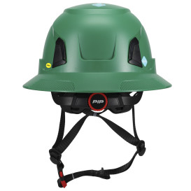 PIP 280-HP1491RM-FB Traverse ANSI Type II Full Brim Safety Helmet with Mips - Dark Green
