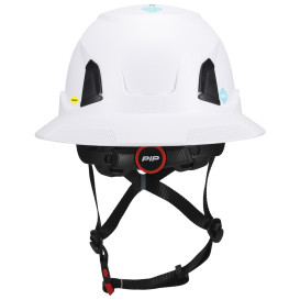 PIP 280-HP1491RM-FB Traverse ANSI Type II Full Brim Safety Helmet with Mips - White Carbon