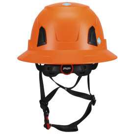 PIP 280-HP1491RV-FB Traverse ANSI Type II Full Brim Vented Safety Helmet - Orange