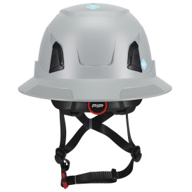 PIP 280-HP1491RV-FB Traverse ANSI Type II Full Brim Vented Safety Helmet - Gray